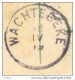 Zv840: Postkaart: Aachen Postwagen Am Rathaus... Als S.M.  > WACHTEKEKE 18 IV 19 : Noodstempel (geen Uur..) - Fortune (1919)