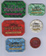 Blankenberge Casino Chip Fiche Plaque Full Set Of Six Non Negotiable Plaques And Jetons Belgium Belgique België - Casino