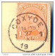 _Cc052:kaart: N°135: 1 COXYDE 1 14-15 27 XI. 19__ ( Onvolledig Jaar: Noodstempel) - Foruna (1919)