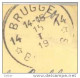 _N961:kaart  Als S.M. Verstuurd Uit:14* BRUGGE 14* BRUGES: Noodstempel (= Postagentschap - Sterstempel)>F - Noodstempels (1919)