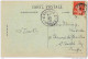 _N970:franse Kaart  Met 10 Ct Semeuse  > 14* BRUGGE 14* BRUGES: Noodstempel (= Postagentschap - Sterstempel) - Noodstempels (1919)