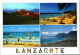 46661 - Spanien - Lanzarote , Montana De Fuego , Playa Blanca , Costa Teguise Y Famara , Mehrbildkarte - Gelaufen 1997 - Lanzarote