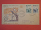 N32 MAROC  BELLE LETTRE FDC 1954   CASABLANCA A ALGER +OEUVRES MARINE +PA 98  99 + AFF. INTERESSANT+++ - Covers & Documents