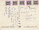 Iraq - Hilla , The LIon Of Babylon Old Postcard W 5 Stamps - Iraq