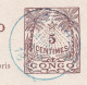 Carte Union Postale Universelle état Indépendant Du Congo Avec Réponse Payée Cachet Bleu - Interi Postali