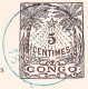 Carte Union Postale Universelle état Indépendant Du Congo Avec Réponse Payée Cachet Bleu - Ganzsachen