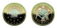 Belgium Medal 2008 Atomium Brussels 35mm Silver, Copper & Gold Plated 02131 - Autres & Non Classés