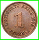 ALEMANIA – GERMANY - IMPERIO 4 MONEDAS DE SERIE COBRE DIAMETRO 17.5 Mm. DEL AÑO 1903 – KM-10   WILHELM II - 1 Pfennig