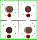 ALEMANIA – GERMANY - IMPERIO 4 MONEDAS DE SERIE COBRE DIAMETRO 17.5 Mm. DEL AÑO 1904 – KM-10   WILHELM II - 1 Pfennig