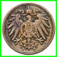 ALEMANIA – GERMANY - IMPERIO 4 MONEDAS DE SERIE COBRE DIAMETRO 17.5 Mm. DEL AÑO 1904 – KM-10   WILHELM II - 1 Pfennig