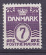 Denmark 1933 Mi. 199 I, 7 Øre Wellenlinien ERROR Variety 'Double Print In '7'', MH* (2 Scans) - Plaatfouten En Curiosa