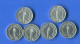 Cent  1964  Rebord +1969  Queue  Longue  + 1976 + 1977 +1978 - 1 Centime