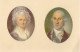 ETATS UNIS - Miniature Portraits Of George And Martha WASINGTON - Presidenti