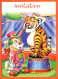 Carte Invitation Cirque Clown Tigre  Carte Vierge TBE - Sonstige & Ohne Zuordnung