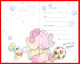 Carte Invitation Elephant Ballon + Enveloppe - Sonstige & Ohne Zuordnung