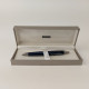 INOXCROM Zeppelin Dark Blue Lacquer Chrome Trim Ballpoin Pen Made In Spain #5434 - Lapiceros