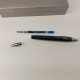 Delcampe - INOXCROM Zeppelin Dark Blue Lacquer Chrome Trim Ballpoin Pen Made In Spain #5434 - Lapiceros