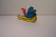 SCHTROUMPFS   - Figurine  PEYO   1990 - SCHTROUMPF   - ( Petite Taille )  - LUGE  - Sports D'Hiver - - Schtroumpfs