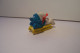 SCHTROUMPFS   - Figurine  PEYO   1990 - SCHTROUMPF   - ( Petite Taille )  - LUGE  - Sports D'Hiver - - Smurfs