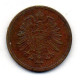 GERMANY - EMPIRE, 1 Pfennig, Copper, Year 1875-G, KM # 1 - 1 Pfennig