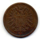 GERMANY - EMPIRE, 2 Pfennig, Copper, Year 1876-B, KM # 2 - 2 Pfennig