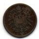 GERMANY - EMPIRE, 2 Pfennig, Copper, Year 1875-J, KM # 2 - 2 Pfennig