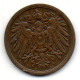 GERMANY - EMPIRE, 2 Pfennig, Copper, Year 1911-A, KM # 16 - 2 Pfennig