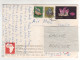 3 Timbres , Stamps " Minéraux : Kyanite , Galena , Amethyst " Sur CP , Carte , Postcard ( éléphants ) Du 23/01/78 - Kenya (1963-...)