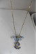 Neuf - Collier Créateur Michal Golan Pendentif Cristaux Swarovski Bleu Clair Bluebell Collection 2023 - Collares/Cadenas