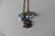 Delcampe - Neuf - Collier Créateur Michal Golan Pendentif Cristaux Swarovski Bleu Clair Bluebell Collection 2023 - Colliers/Chaînes