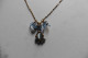 Delcampe - Neuf - Collier Créateur Michal Golan Pendentif Cristaux Swarovski Bleu Clair Bluebell Collection 2023 - Colliers/Chaînes