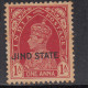 1a MNH Jind State 1937, KGVI Series 1941-1943, British India, SG130 - Jhind