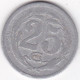 Chambre De Commerce D'Oran , 25 Centimes 1922 , Aluminium , Lec# 318 - Algérie