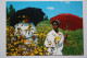 Afrique Africa, Ethiopia, Girl With Maskal Flowers -  Old Postcard - Ethiopie