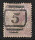 Victoria 1886 Barred Numeral Postmark " 5 " BALLARAT - Gebraucht