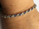 Bracelet & Boucles D'oreilles En Argent Massif Serti De Brillants - Necklaces/Chains