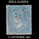 Isabel II.4cu.Fechador BERJA ALMERIA 10-SEP-1865.Edifil 75 - Andere & Zonder Classificatie