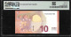 Greece  "Y" 10  EURO GEM UNC! Draghi Signature!!  "Y" PMG 6EPQ (Exceptional Paper Quality)   Printer  Y003G5! - 10 Euro