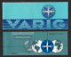 Varig Brasil Brèsil Billet D' Avion 1986 Avec Couverture Plane Ticket Brazil Airlines With Cover Petrobras Pub - Wereld