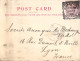 UK Victoria One Penny Violet Seul Sur Carte Postale Privée Private Post Card John Foster Queensburry Bradford 1898 - Cartas & Documentos