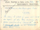 UK Victoria One Penny Violet Seul Sur Carte Postale Privée Private Post Card John Foster Queensburry Bradford 1898 - Storia Postale
