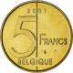 Belgique, Albert II, 5 Francs, 5 Frank, 2001, Série FDC, FDC, Bronze-Aluminium - 5 Francs