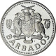 Barbade, 5 Dollars, 1975, Proof, SPL+, Argent, KM:16a - Barbados (Barbuda)