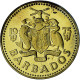 Barbade, 5 Cents, 1975, Proof, SPL+, Laiton, KM:11 - Barbados (Barbuda)