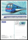 Hong Kong,China 2023 Develop Of Railway Services Train,Railway,8V Postcard Set,Stamp Postmarked With First Day (**) RARE - Briefe U. Dokumente