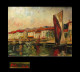 [ALPES-MARITIMES NICE FAUVISME] MUSSIER (Marc) - Huile Sur Carton ; Signée. ''Sainte Maxime / Var - 1939''. - Oils