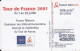 F1142A  06/2001 - TOUR DE FRANCE 2001 " Route " - 50 SO6 - 2001