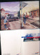 10 Cartes Publicitaires "Kitch" Non Postales SNCF 1995 Illustrateur Vincent Lacroix - Gare Trains - Structures
