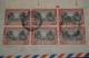 Superbe Ancien Envoi ,1951,feuillet De 6 Timbres,belle Oblitération, Pour Collection - Storia Postale