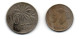 NIGERIA - 5 Kobo KM# 9.1 - 1976 + 10 Kobo KM# 10.1 - 1976 - 2 Coins - Nigeria